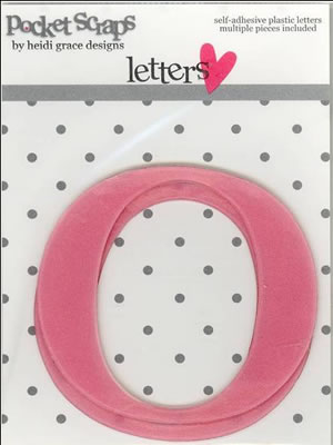 Heidi Grace - Loving You - Plastic Alpha Stickers o - 2/pk  (sold in 3's)